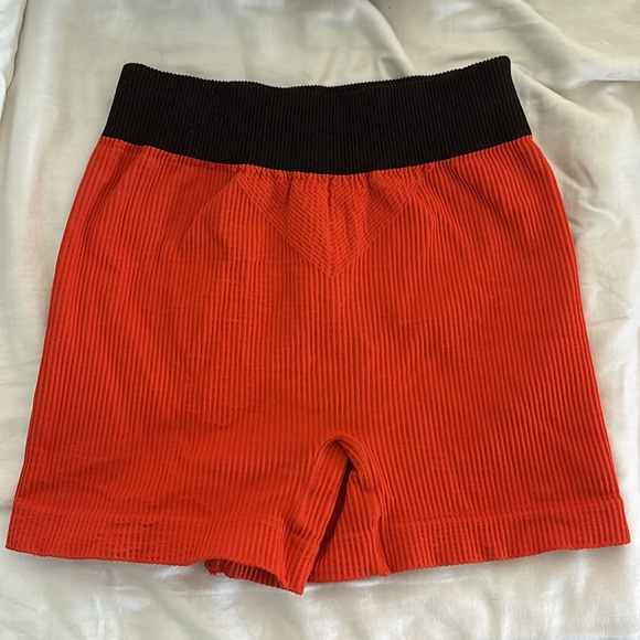 Red Free People Movement Biker Shorts - Picture 3 of 5